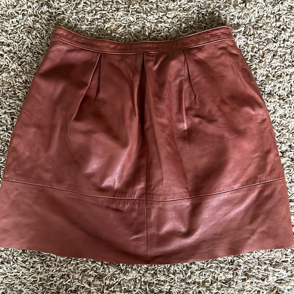 Madewell Broadway & Broome Leather Belltoll Skirt - Picture 5 of 5
